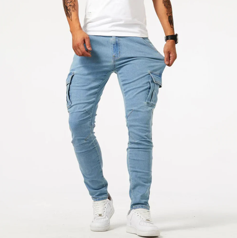 Robin | Stijlvolle cargo skinny jeans voor heren 2