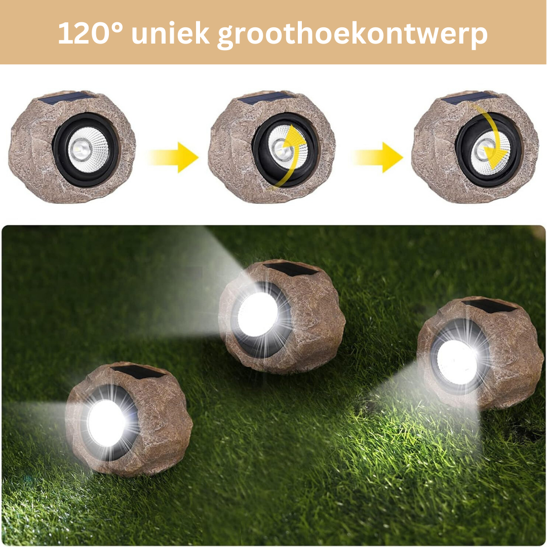 RockBright | Milieuvriendelijke solar tuinverlichting met automatische aan/uit functie 2