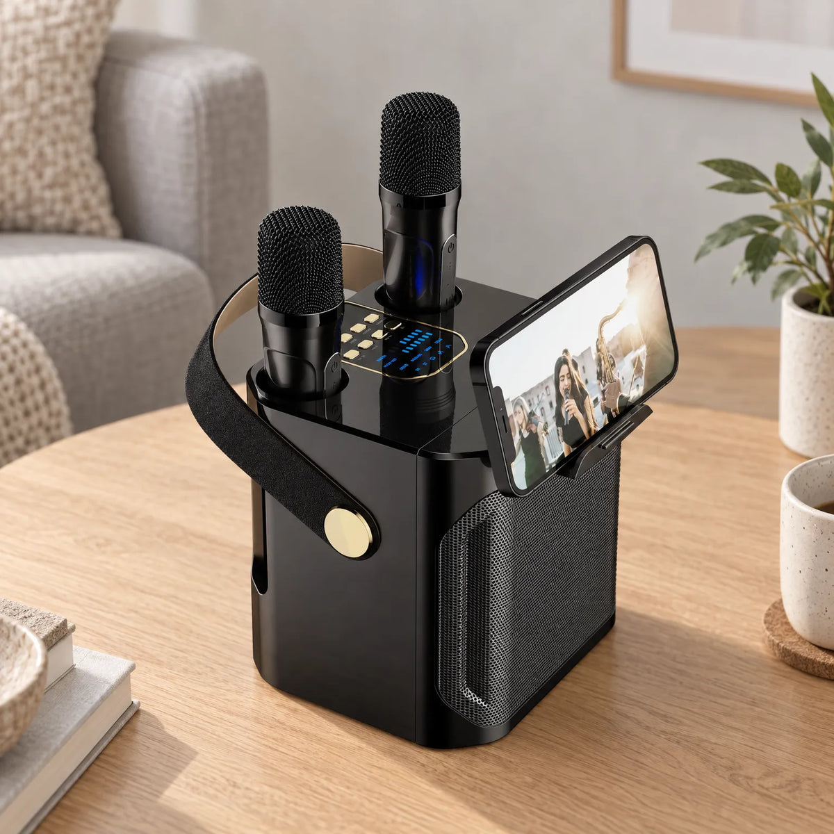 Romy | Draagbare Karaoke Speaker Met Microfoons