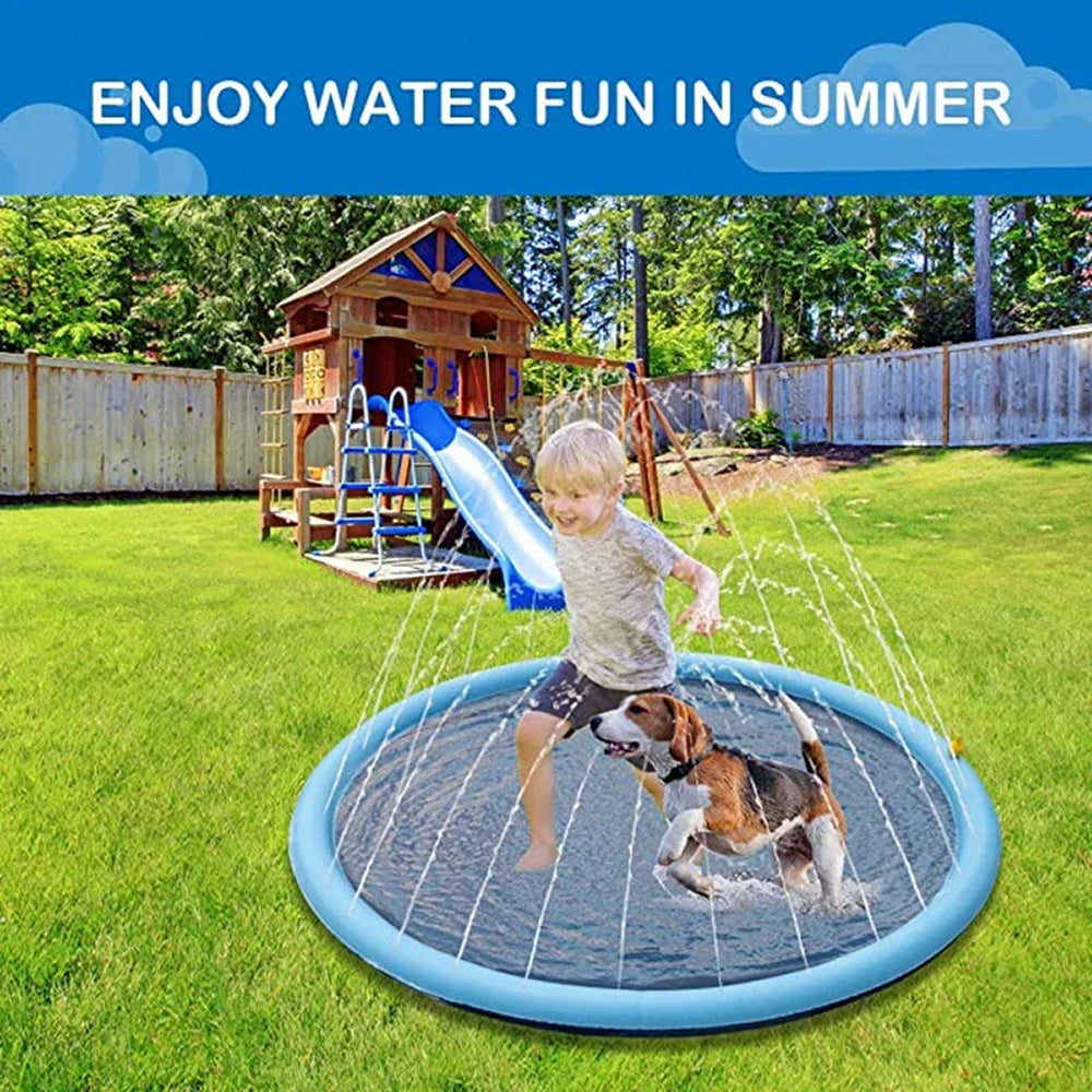 Ronde Waterspeelmat Met Opstaande Rand | Navando 