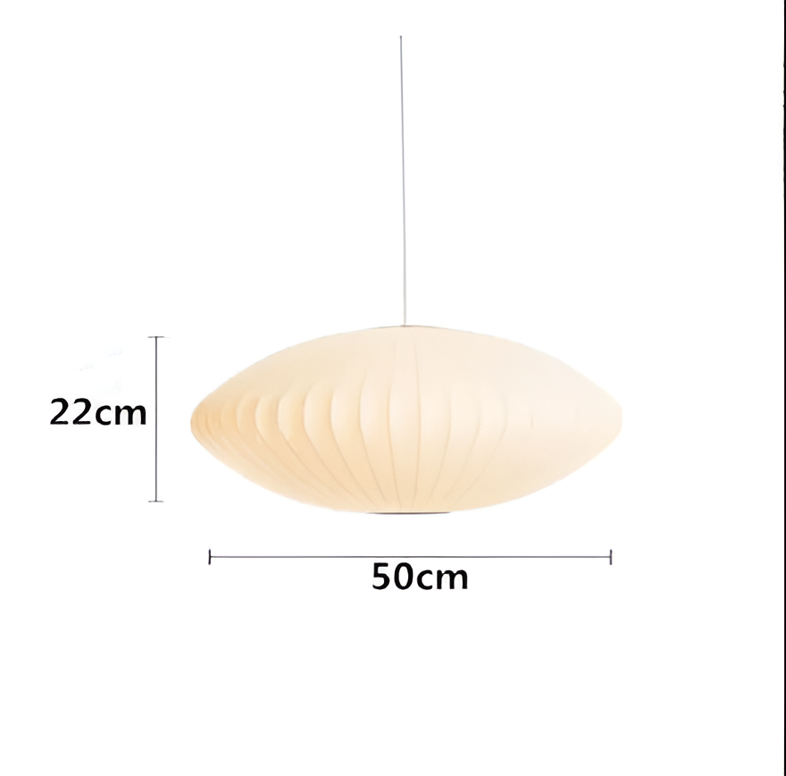 RoundRipples | Witte stoffen hanglamp met ronde luifel 8
