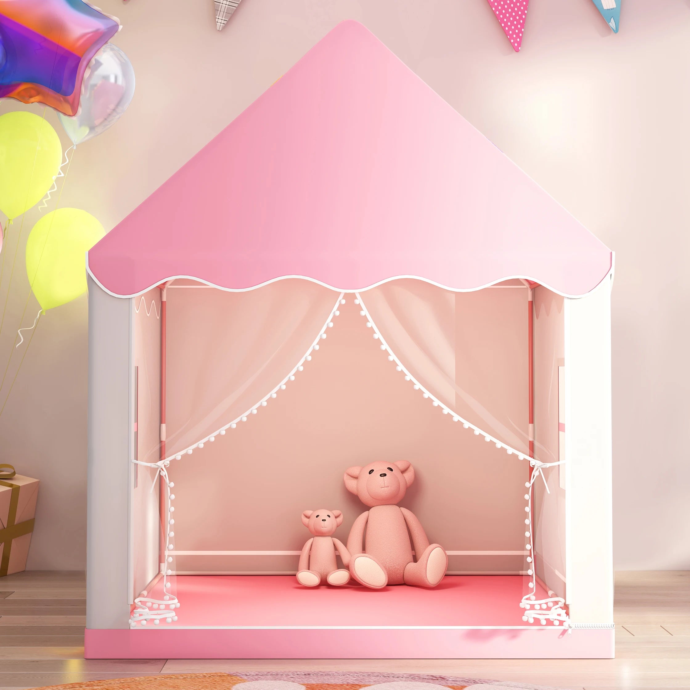 Roze Speeltent In Huisvorm | Navando 