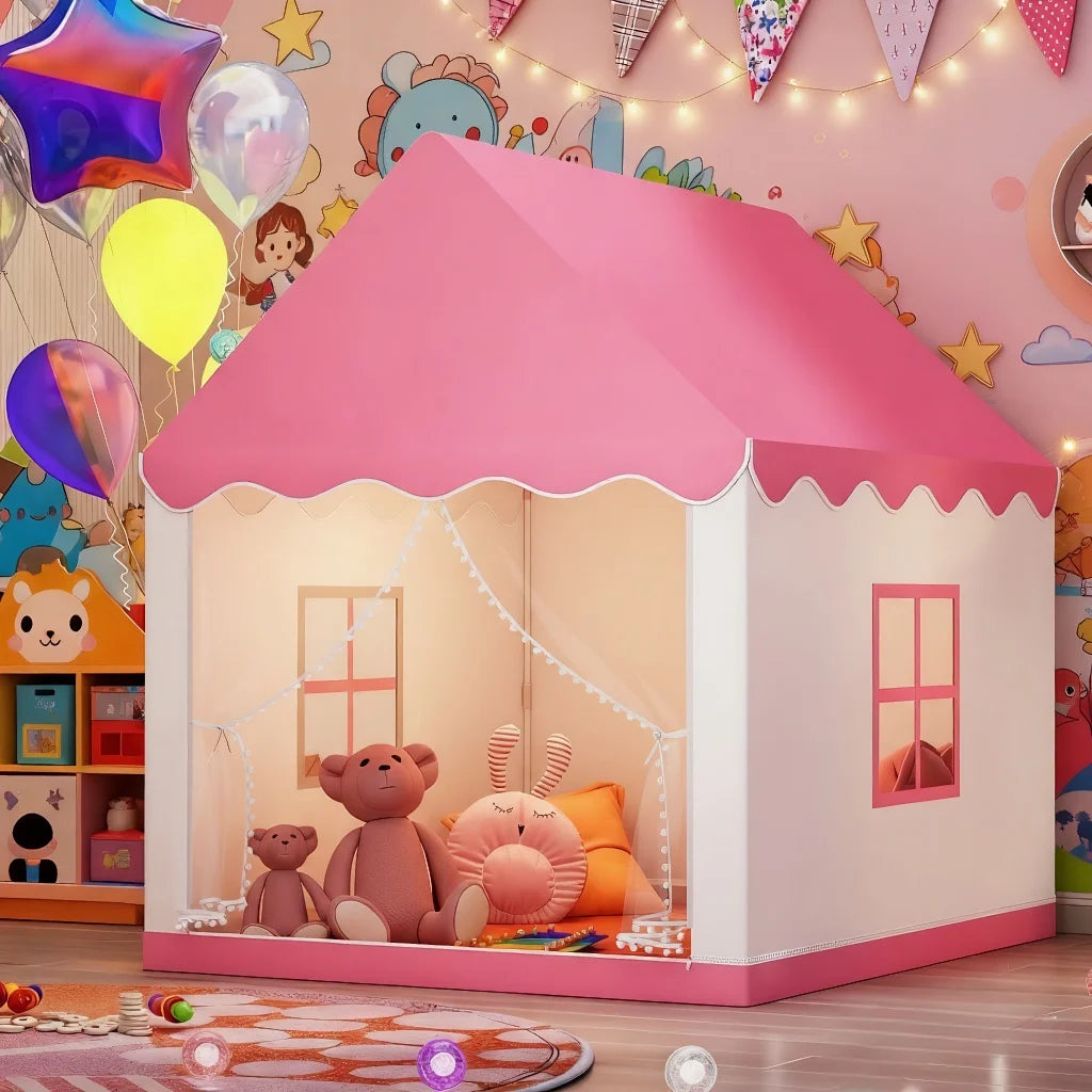 Roze Speeltent In Huisvorm | Navando 