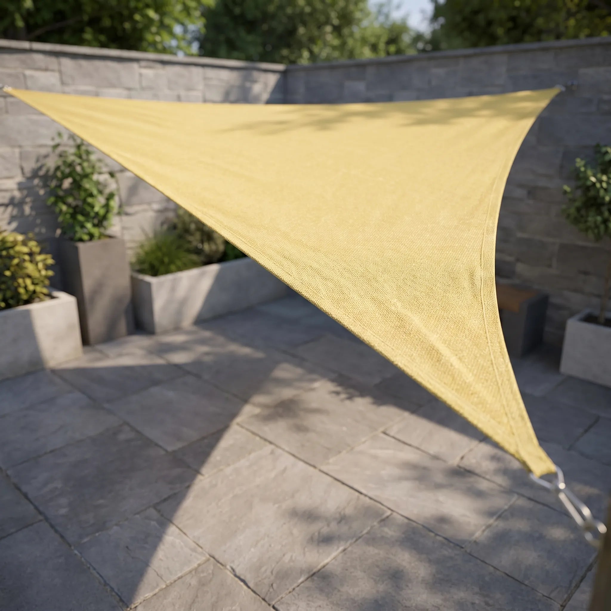 Ruimtebesparend Gecoat Schaduwdoek Voor De Tuin | Navando 