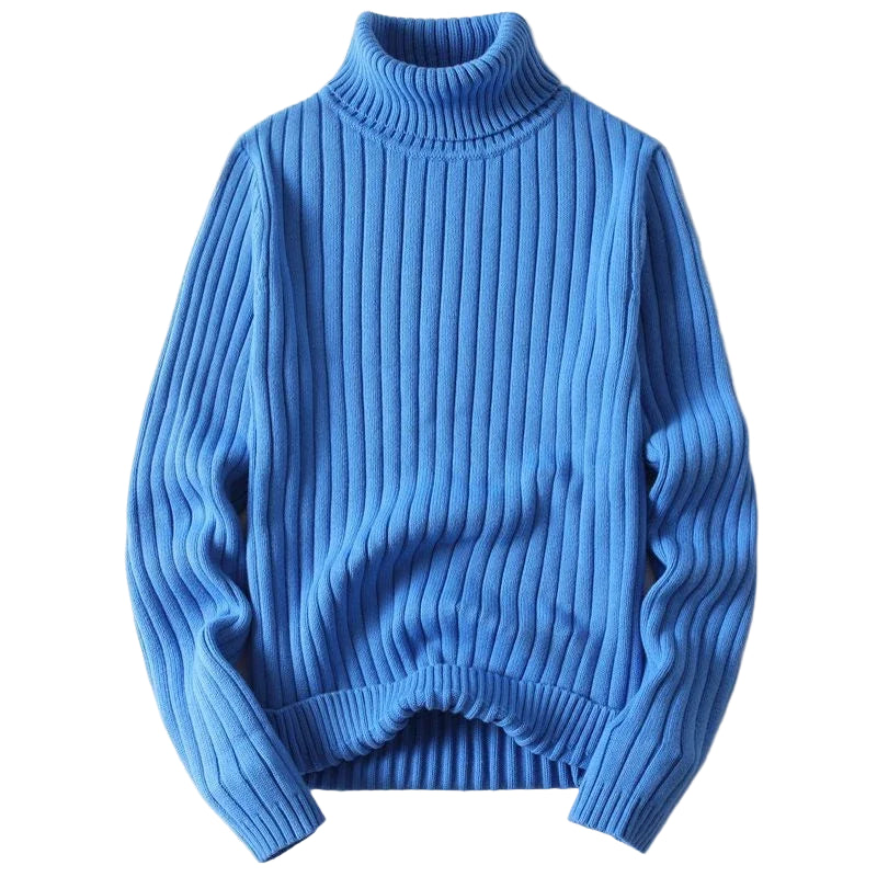 Slanke lichtgewicht merinowollen coltrui voor heren – klassieke laag