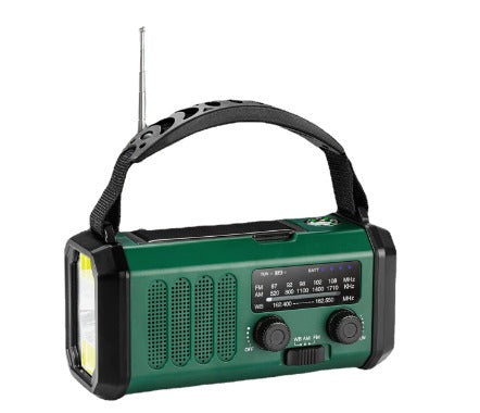 SOLAIRE | Draagbare noodradio met LED-zaklamp en SOS-alarm 9