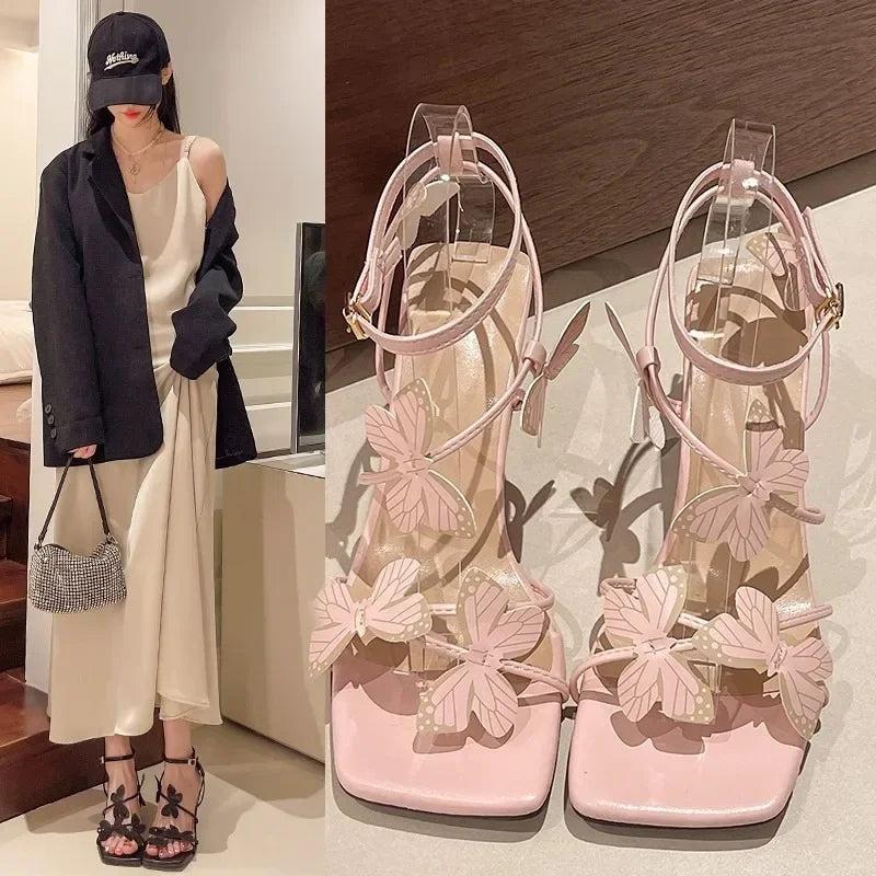Sandalen Met Vierkante Neus | Navando 