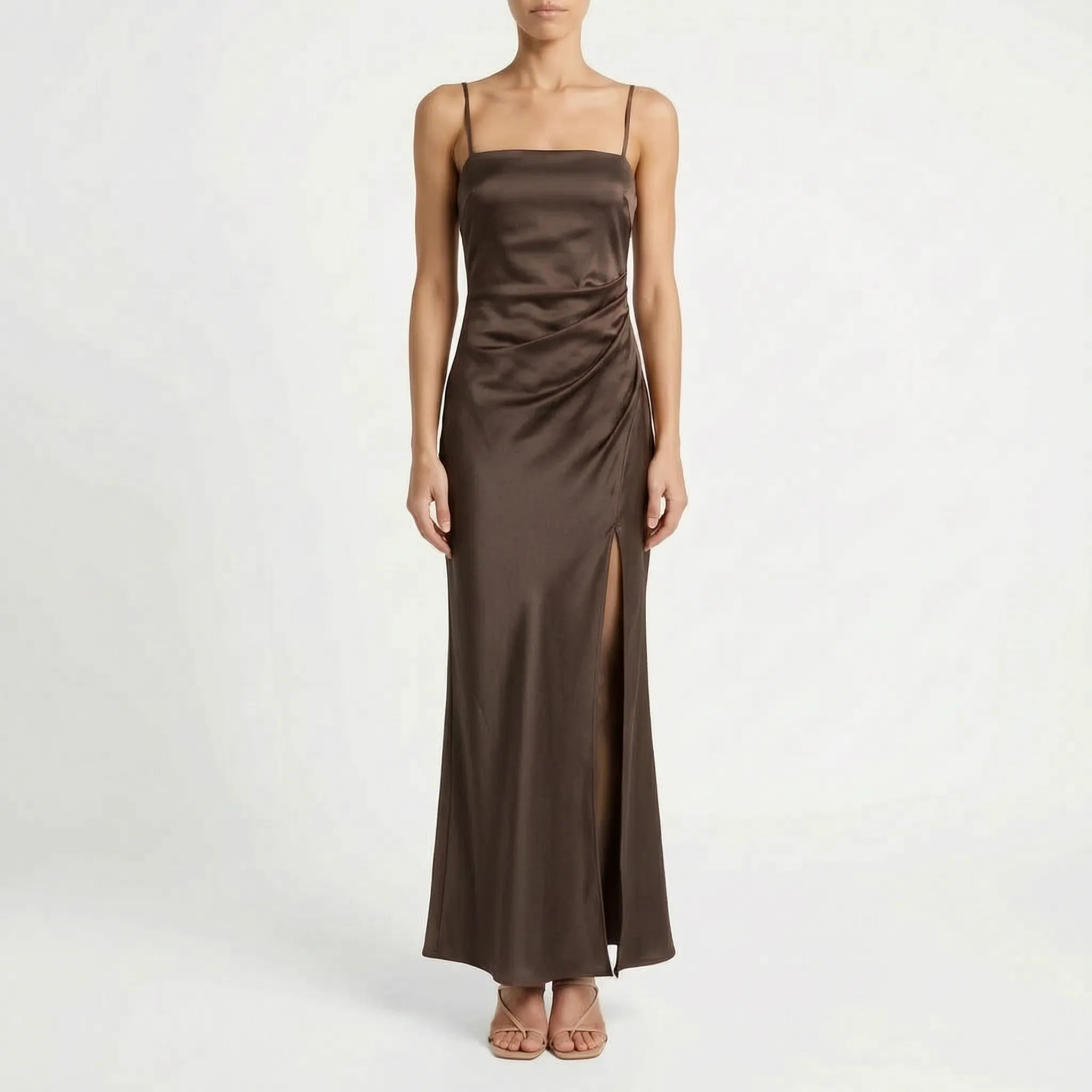 Satijnachtige Maxi Slip Dress | Navando 