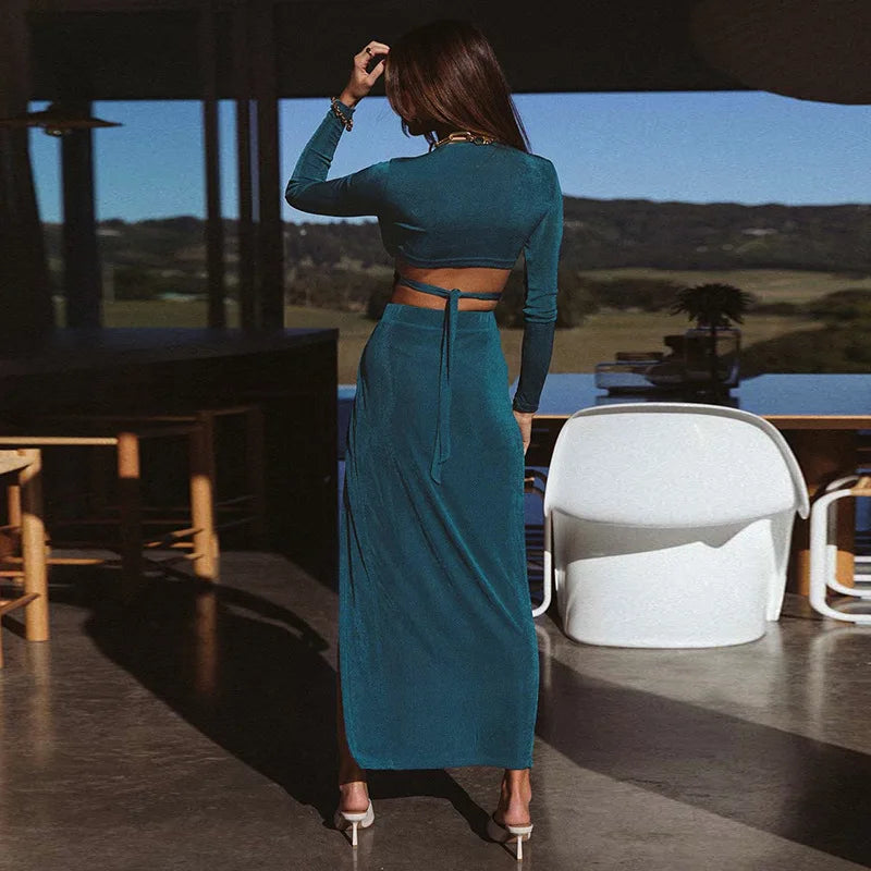 Kiara Set - Crop met bijbehorende Rok