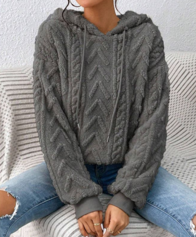 Ilya - Gebreide hoodie sweater