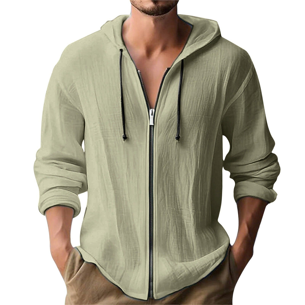 Seth | Luchtig Vest Met Vaste Capuchon