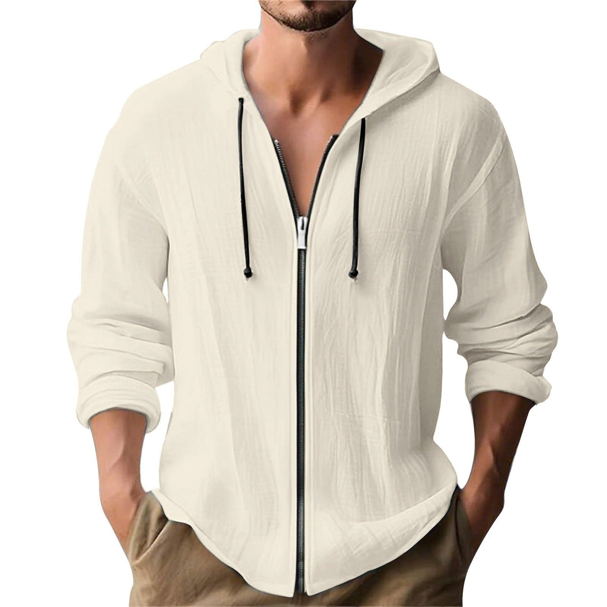 Seth | Luchtig Vest Met Vaste Capuchon