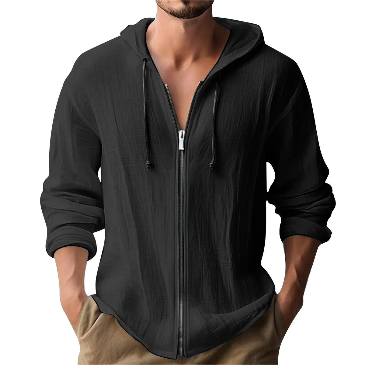 Seth | Luchtig Vest Met Vaste Capuchon