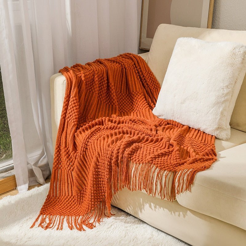 Slaapkamer Bedsprei Met Scandinavisch Breipatroon