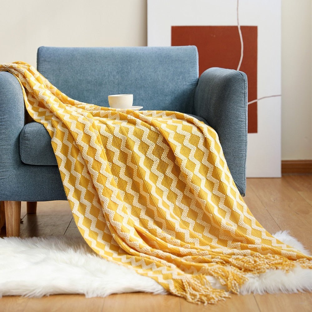 Slaapkamer Bedsprei Met Scandinavisch Breipatroon