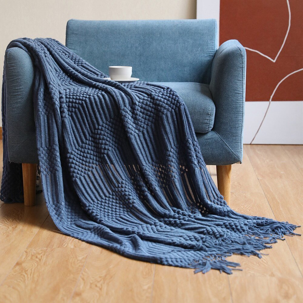 Slaapkamer Bedsprei Met Scandinavisch Breipatroon