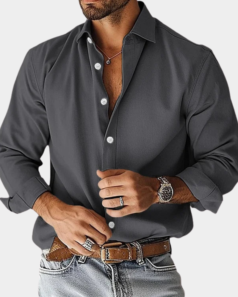 Slim Fit Heren Overhemd | Navando