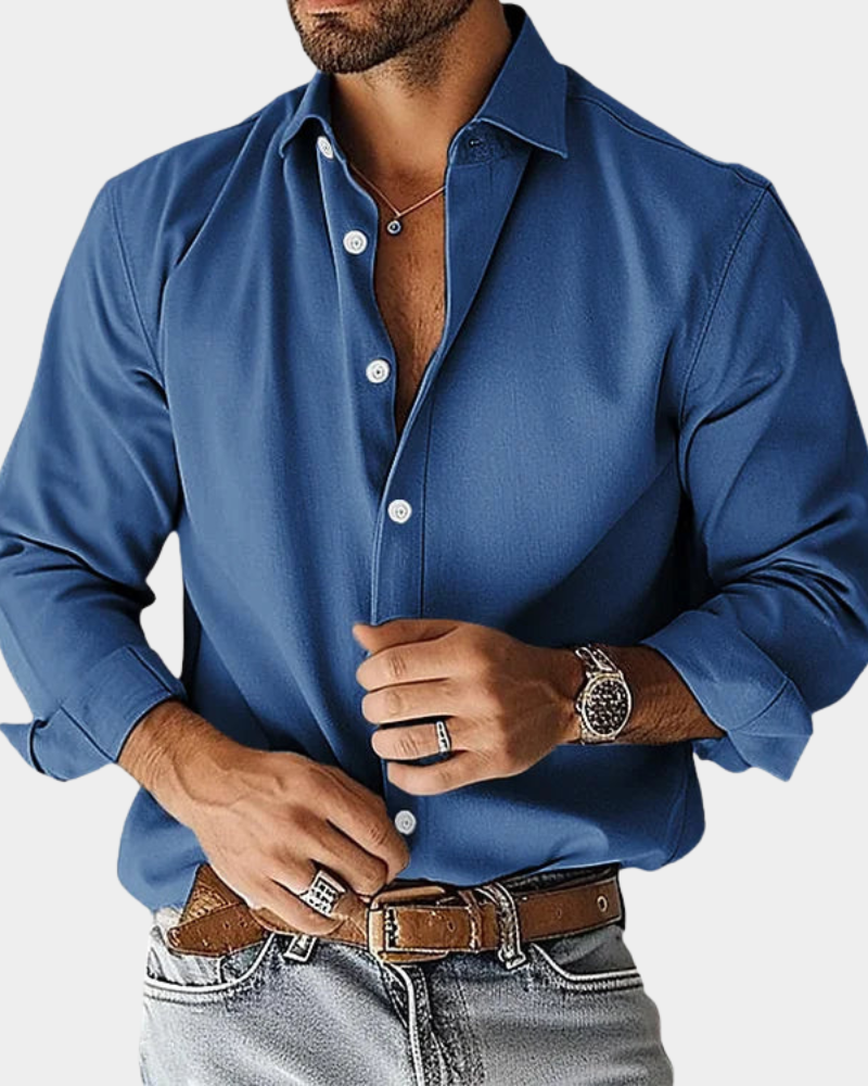 Slim Fit Heren Overhemd | Navando