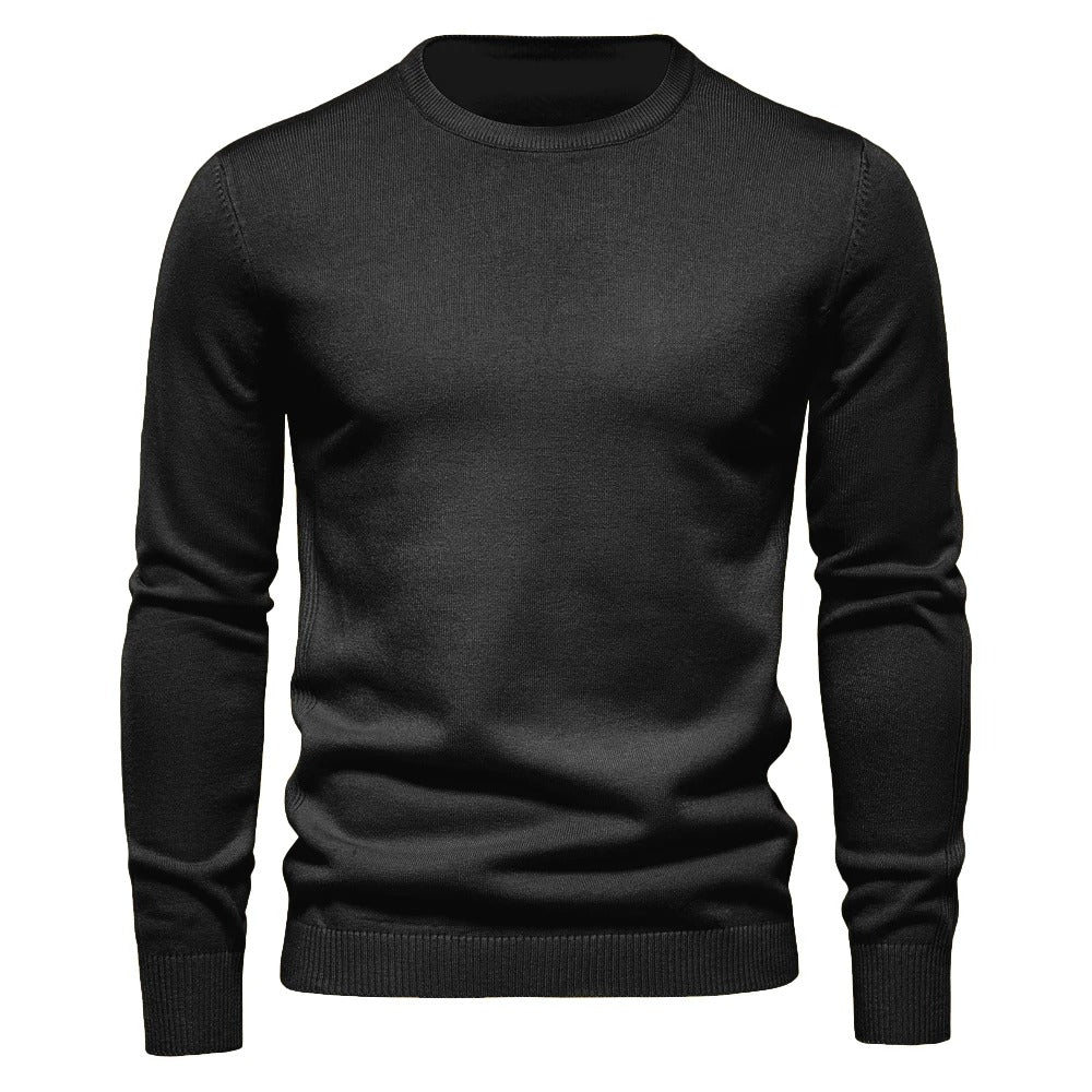 Slim Fit Trui | Zachte Stoffen, O-hals Design 3