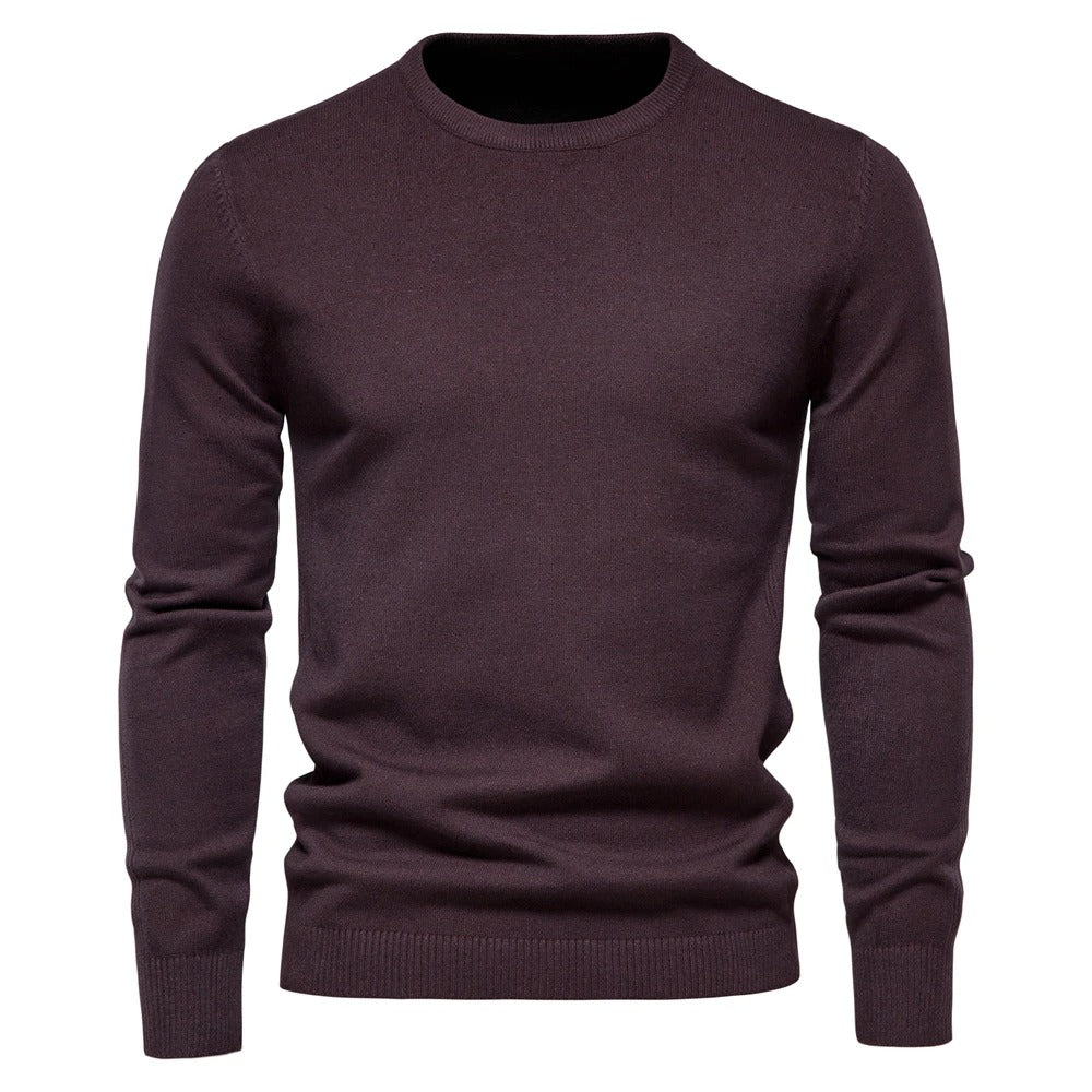 Slim Fit Trui | Zachte Stoffen, O-hals Design 7