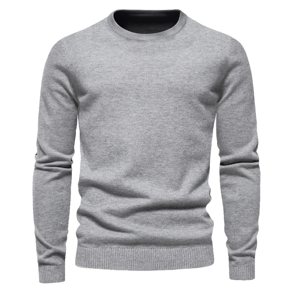 Slim Fit Trui | Zachte Stoffen, O-hals Design 8