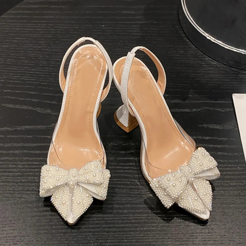Slingback Pumps Met Sierstrik | Navando 