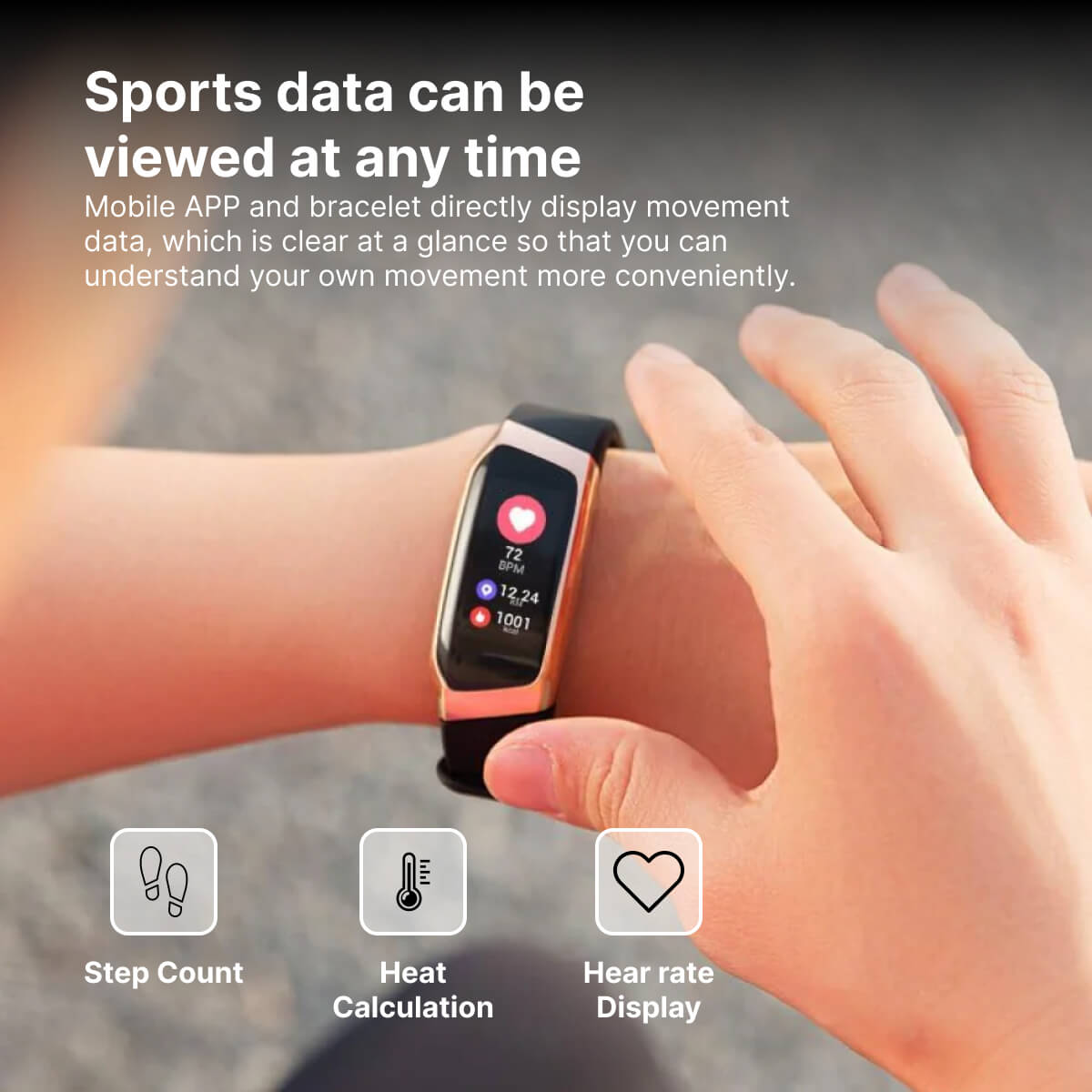 Smalle Activity Tracker Met Kleurenscherm | Navando