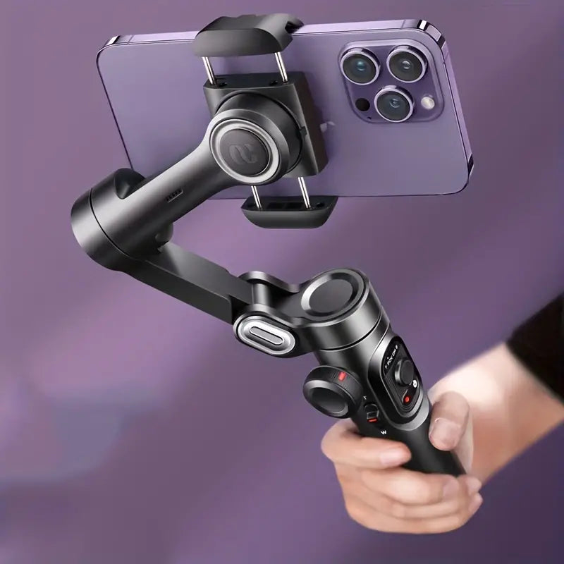 SmartPro Handheld Gimbal Stabilizer - Vouwbare Smartphone Video Vlog PTZ Stabilizer voor iPhone, Android en Samsung 1