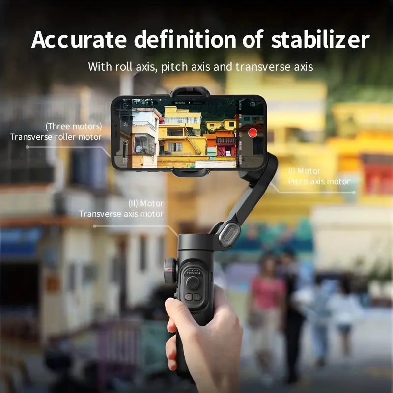 SmartPro Handheld Gimbal Stabilizer - Vouwbare Smartphone Video Vlog PTZ Stabilizer voor iPhone, Android en Samsung 4