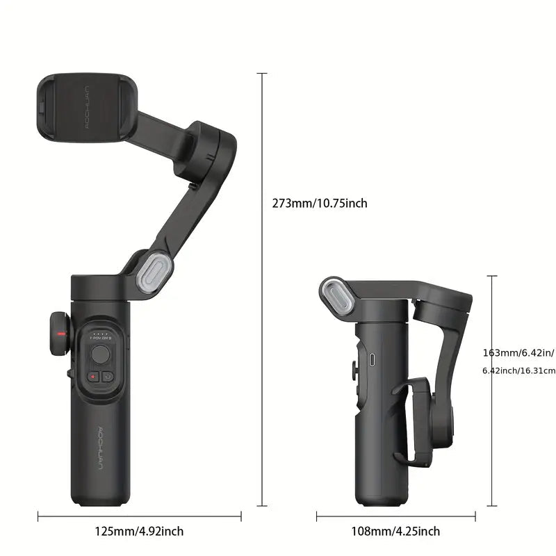SmartPro Handheld Gimbal Stabilizer - Vouwbare Smartphone Video Vlog PTZ Stabilizer voor iPhone, Android en Samsung 5