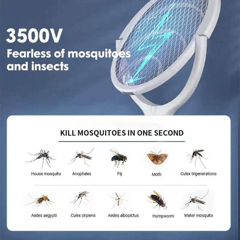 Snel opladende insectenzapper | 5-in-1 multifunctioneel racket 2