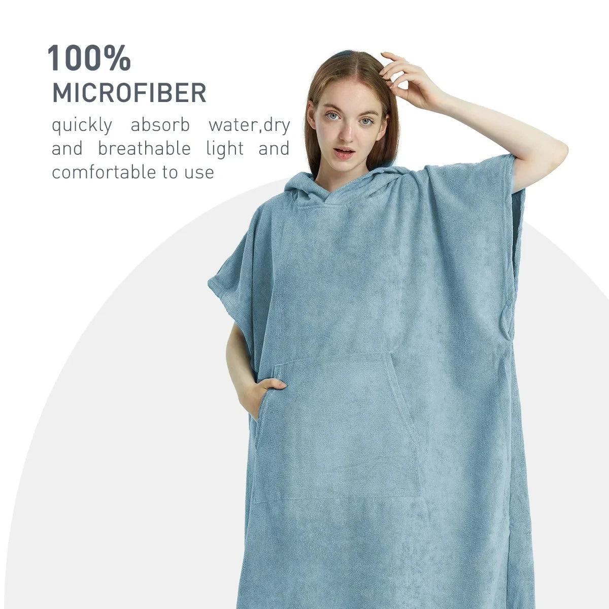 Sneldrogende Handdoekponcho | Navando 