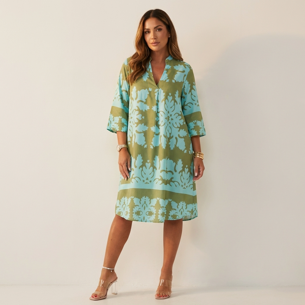 Soepelvallende Lentejurk Met Print | Navando