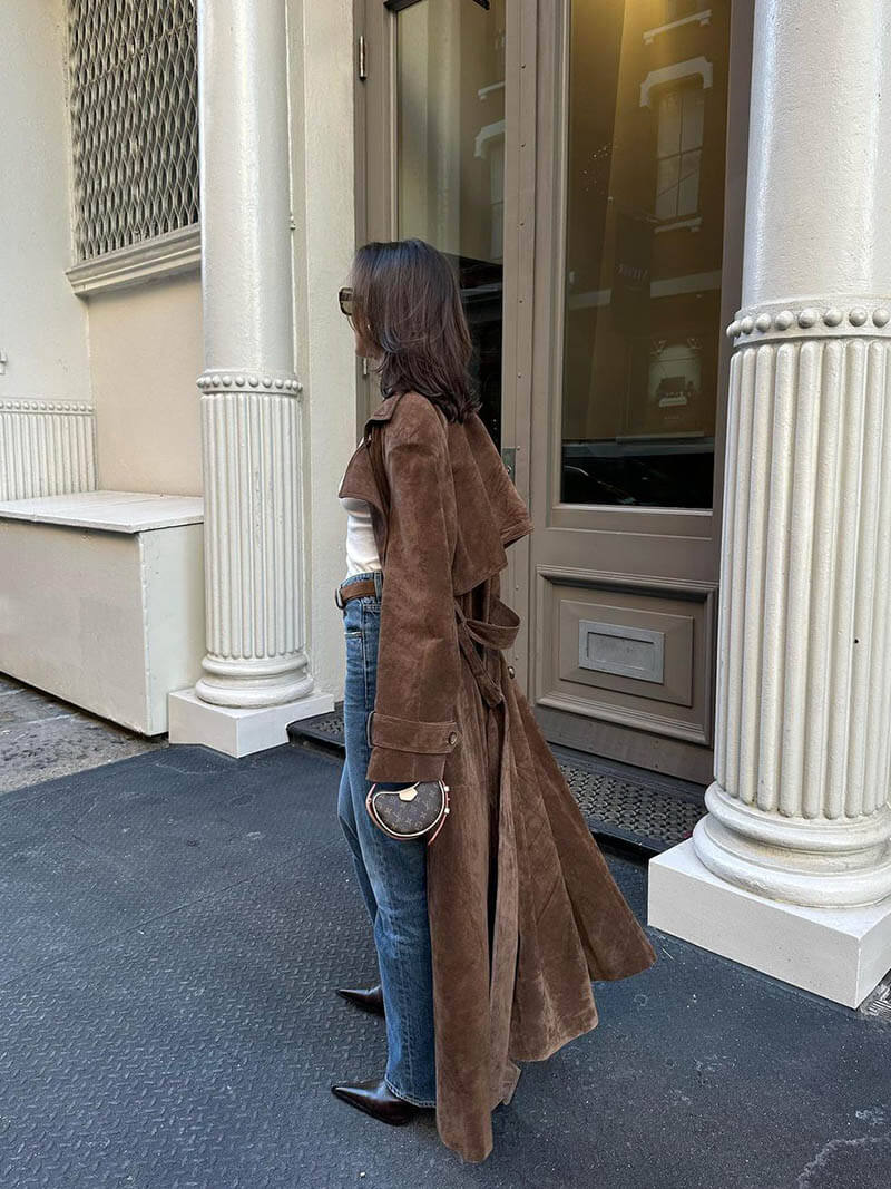 Jas_Suede_Trenchcoat_Dames_Victoria_Mae_Nederland_Belgie