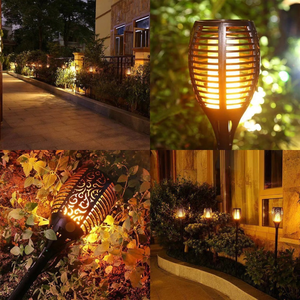 SolarFlame | Zonne-energie buitenlamp met dansende vlammen en schemersensor 2
