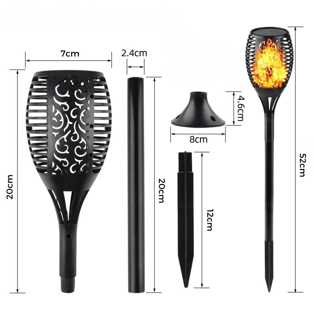 SolarFlame | Zonne-energie buitenlamp met dansende vlammen en schemersensor 7