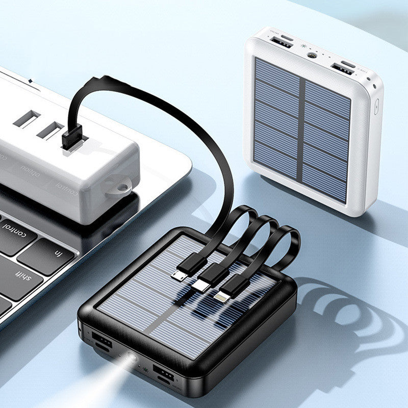 SolarPower | Zonnepaneel powerbank met LED-lamp 3