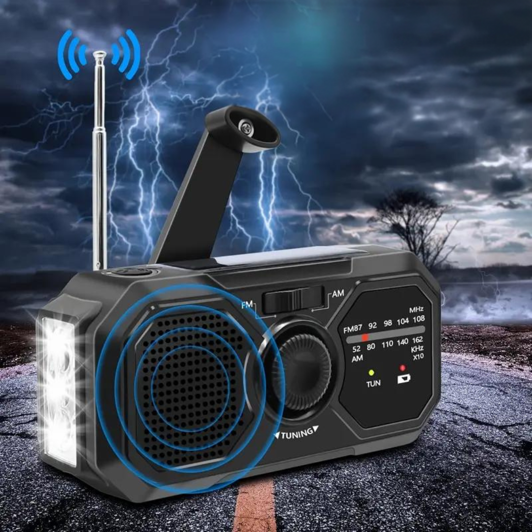 SolarShine | Draagbare zonne-energie noodradio 0