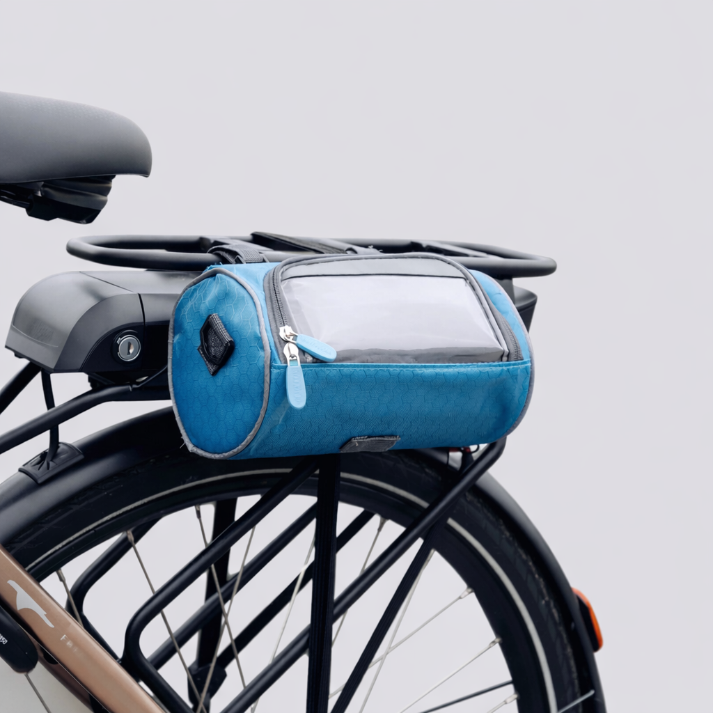 Sacoche de Vélo Étanche & Support Téléphone - Pour Guidon ou Porte-Bagages | Navando