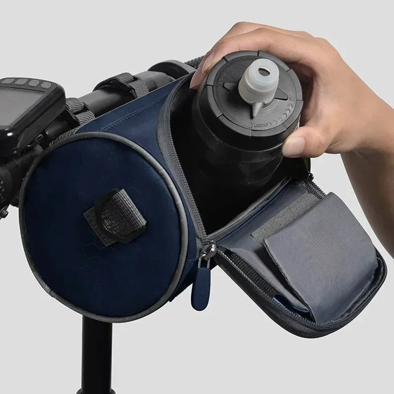Sacoche de Vélo Étanche & Support Téléphone - Pour Guidon ou Porte-Bagages | Navando