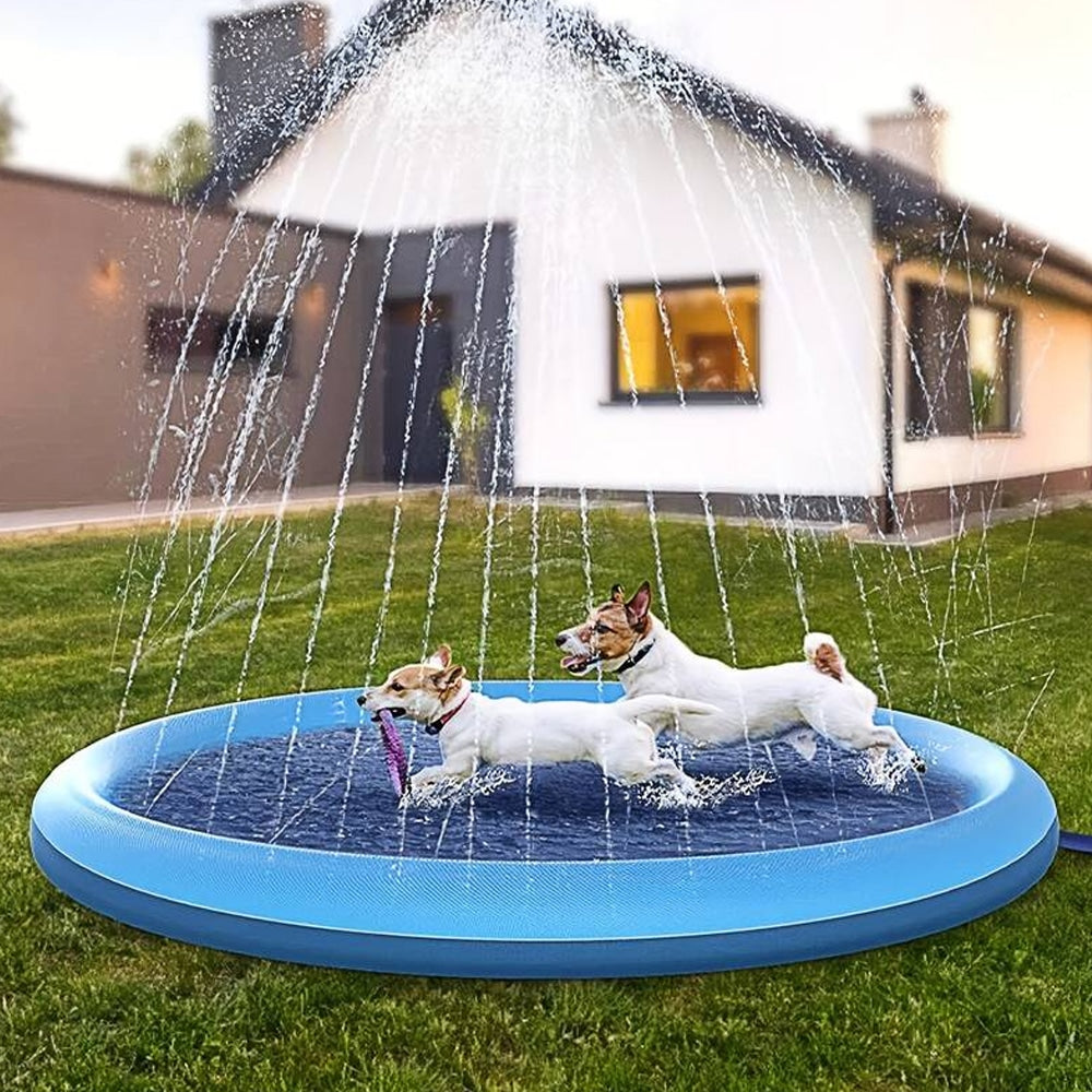 Splash Sprinkler | Hondenzwembad met antislip bodem 0