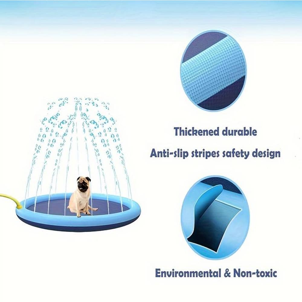 Splash Sprinkler | Hondenzwembad met antislip bodem 3