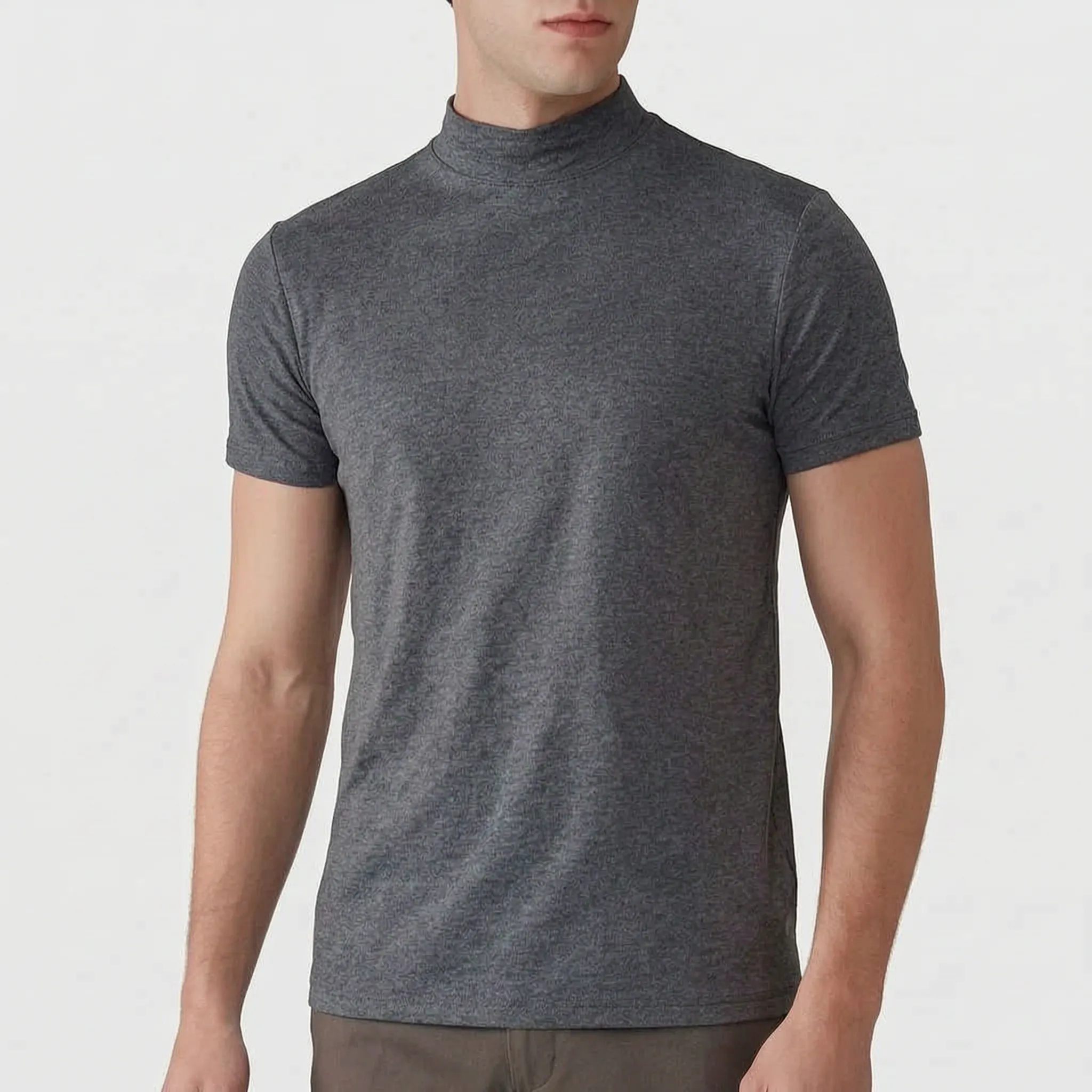 Sportief Shirt Met Opstaande Kraag | Navando 