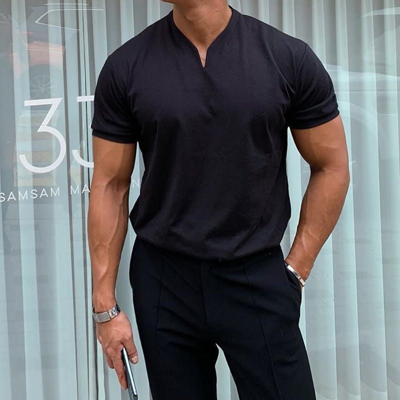 Sportief | Slim-fit V-hals t-shirt 1