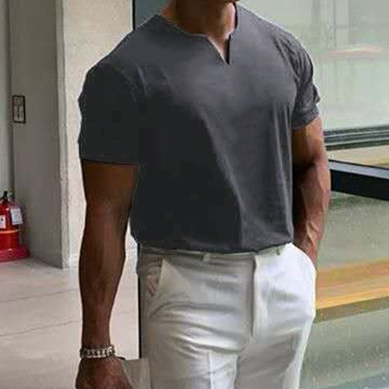 Sportief | Slim-fit V-hals t-shirt 4