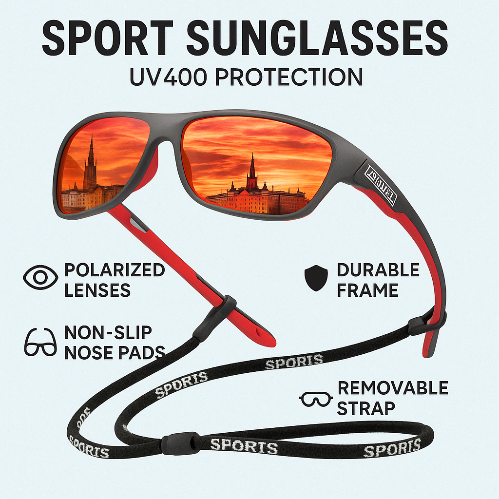 Sportieve Gepolariseerde Zonnebril | Navando