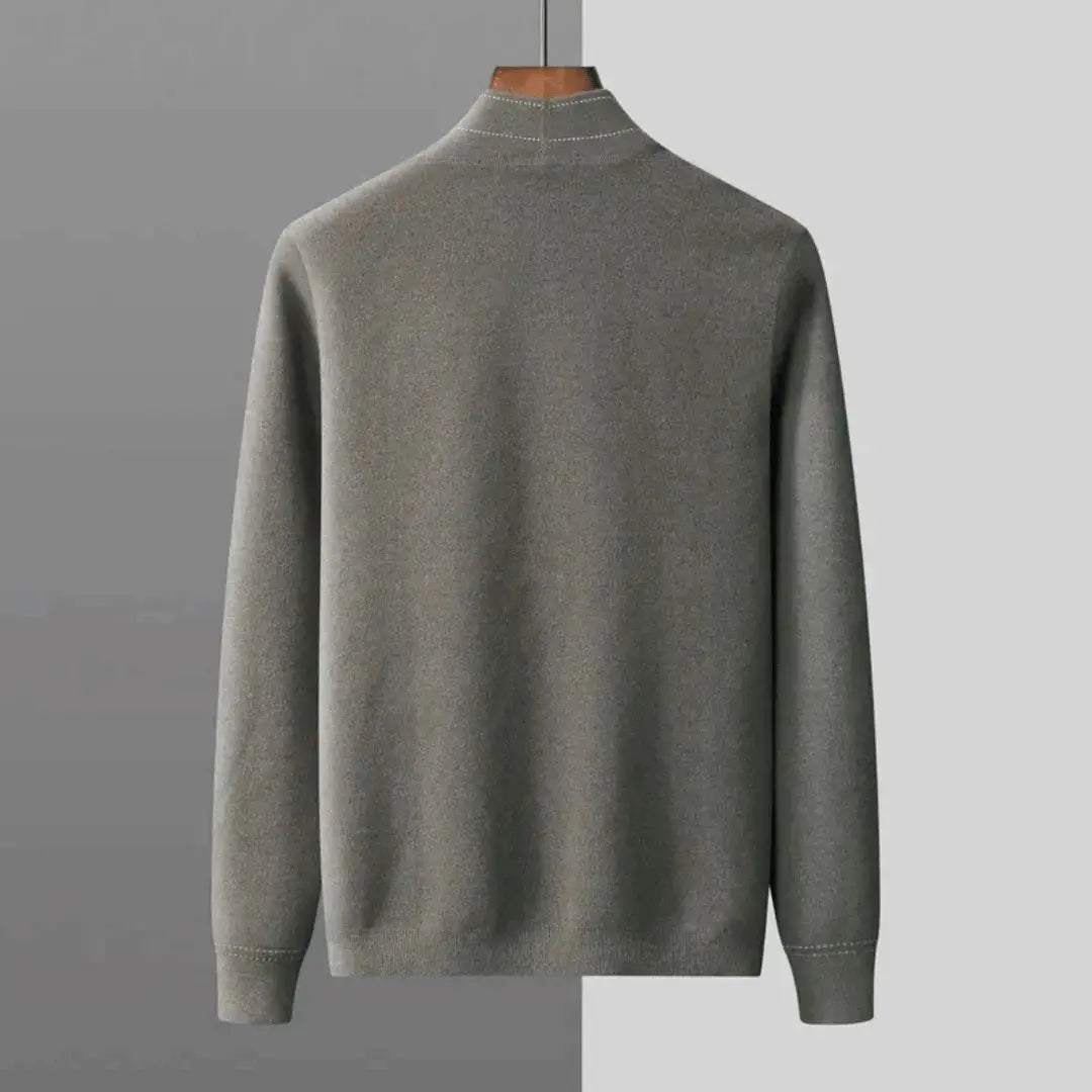 Stéphane Parker | Handgebreid scheerwol vest met jacquardpatroon 1