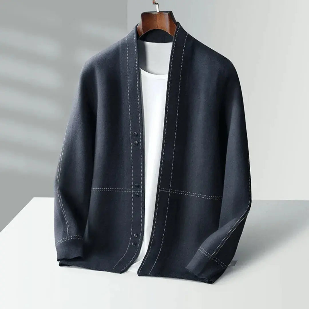 Stéphane Parker | Handgebreid scheerwol vest met jacquardpatroon 5