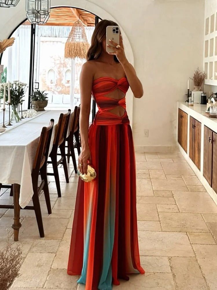 Strapless Maxi-Jurk | Navando