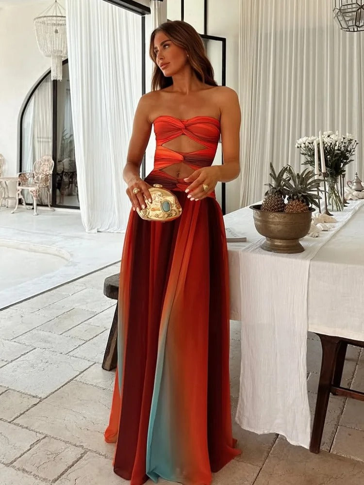 Strapless Maxi-Jurk | Navando